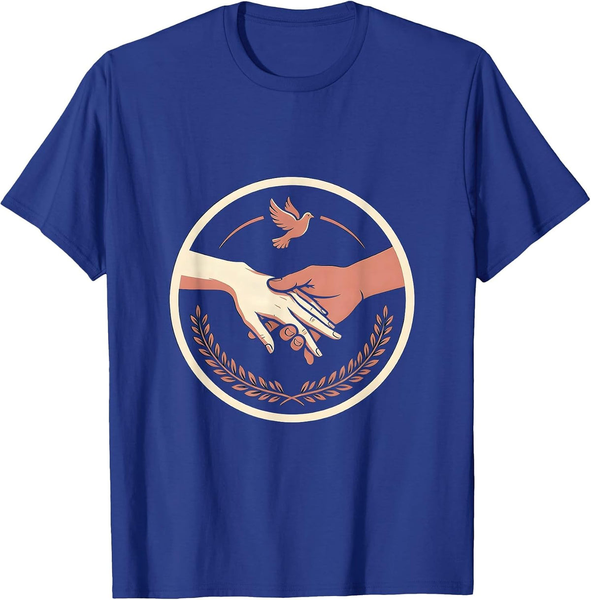 Occupational Therapy Hand Stretch Illustration T-Shirt - Royal Blue