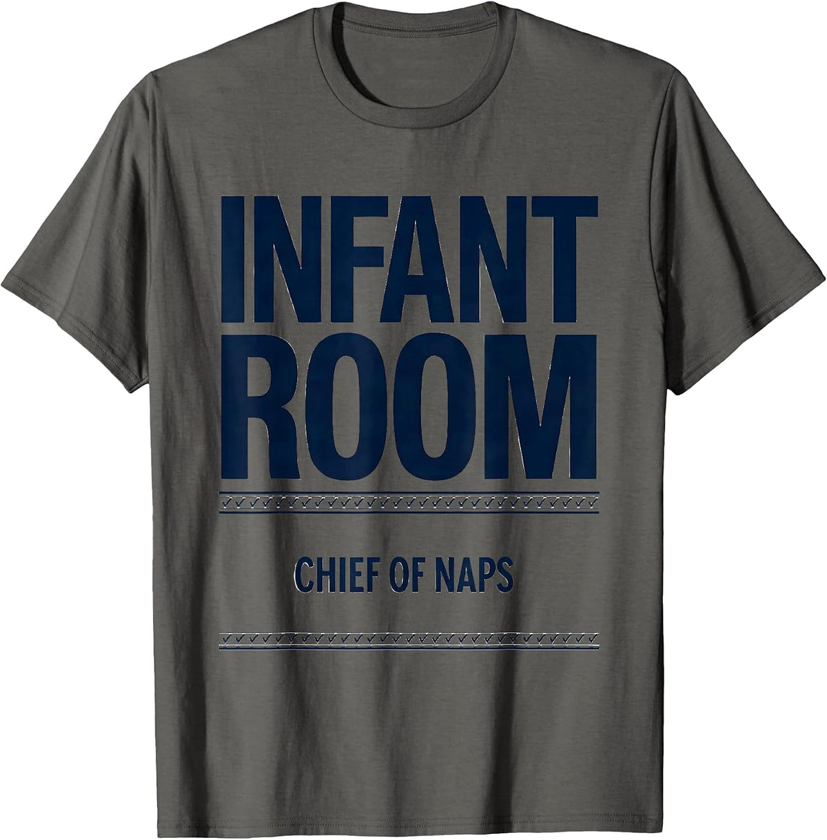Men's Infant Room Chief Of Naps Funny Daycare Provider Infant T-Shirt - Asphalt Grey