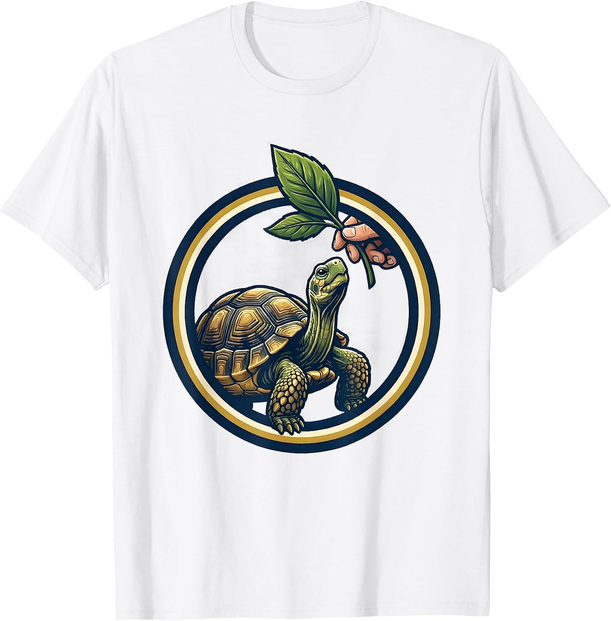 Men's Sealed Tortoise Emblem Pet Lover Gift T-Shirt - White