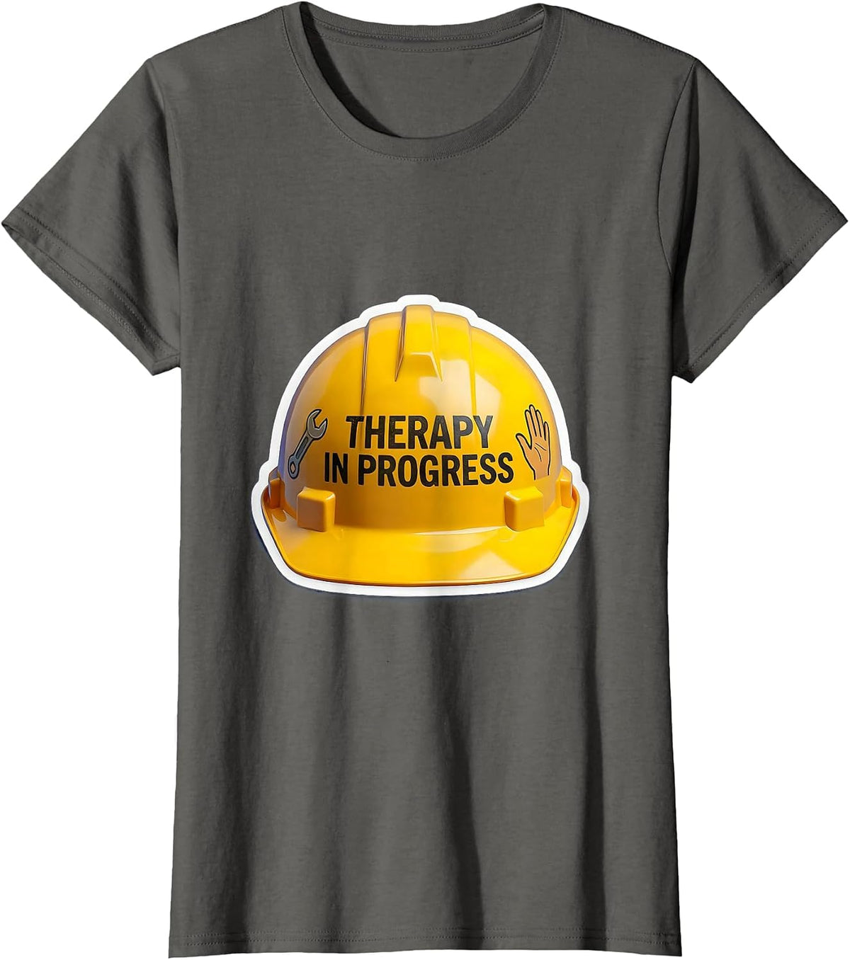 Women's Therapy in Progress Occupational Therapy Design T-Shirt - Asphalt Grey