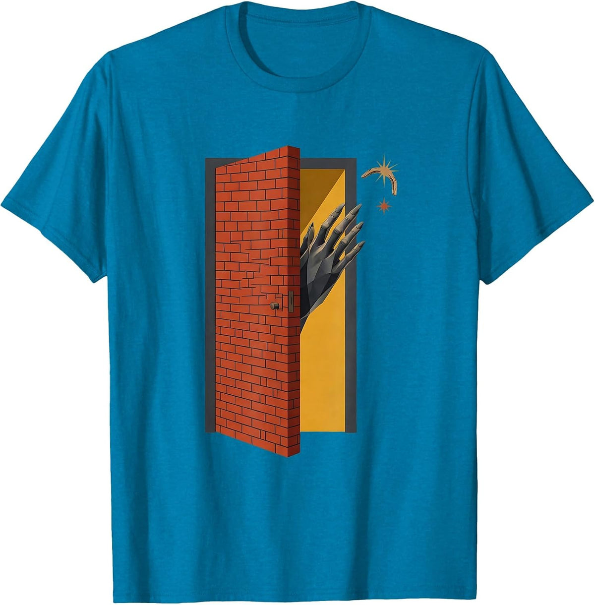 Occupational Therapy Hand Opening Door Graphic T-Shirt - Sapphire Blue