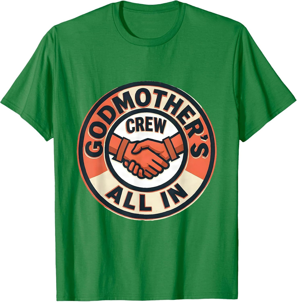 Men's Godmother's Crew All In Defiant Cancer Support Statement T-Shirt - Kelly Green