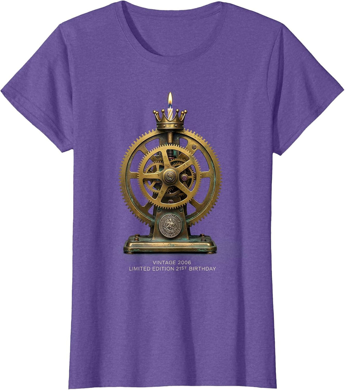 Vintage 2006 Limited Edition 21st Birthday Birthday Gift T-Shirt - Purple Heather