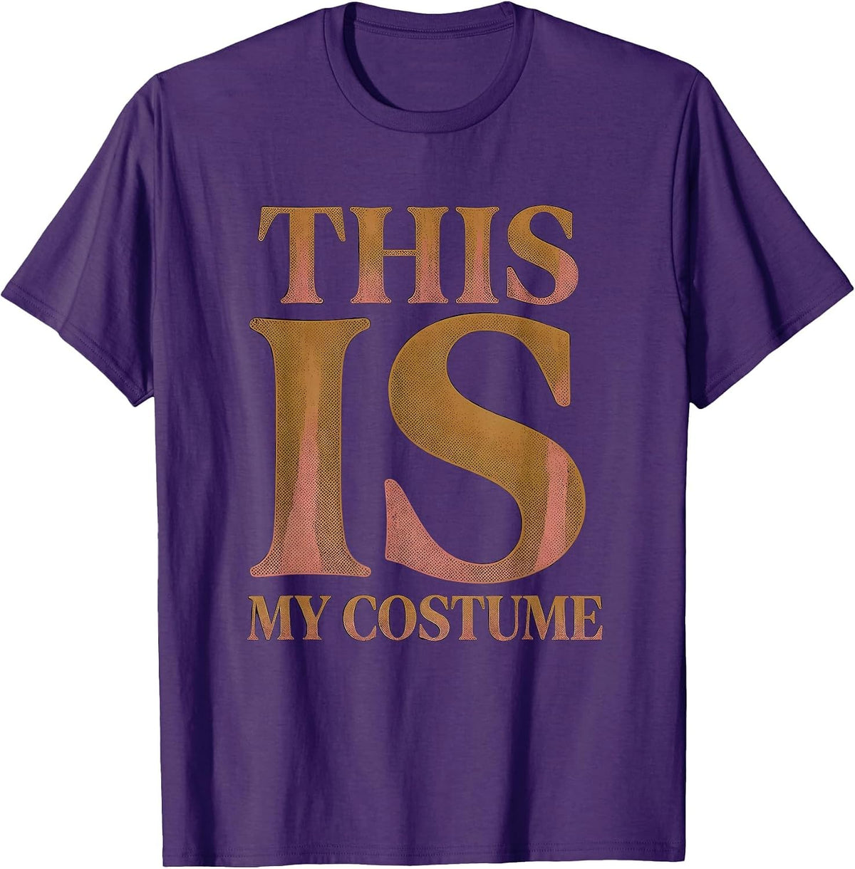 This Is My Costume Halloween Police Officer Design T-Shirt - Purple
