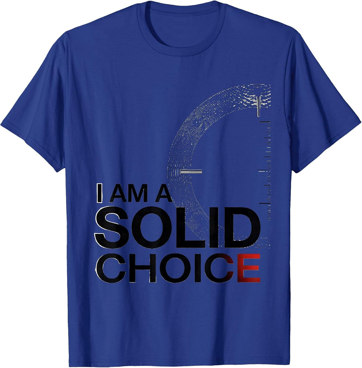 Men's I Am A Solid Choice Funny Science Nerd Periodic Table Gift T-Shirt - Royal Blue