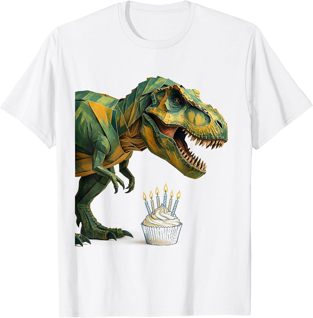 Tyrannosaur Birthday Dinosaur Kids Back To School Humor T-Shirt - White