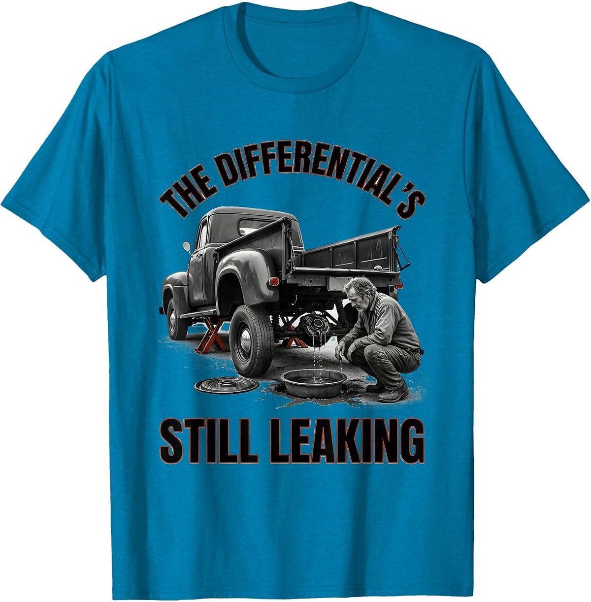 the differential's still leaking Funny Car Guy Classic T-Shirt - Sapphire Blue