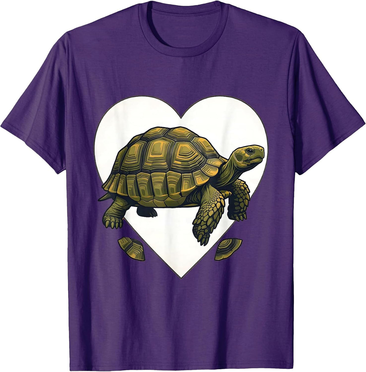 Profile Tortoise Midcentury Modern Animal Lover Gift T-Shirt - Purple