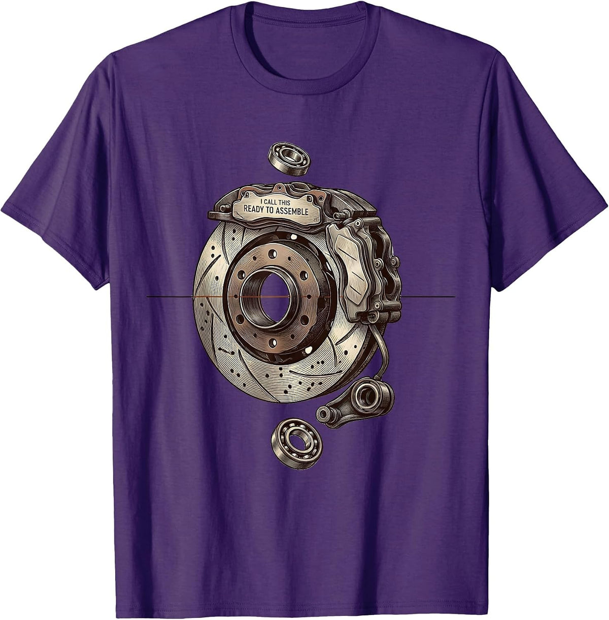I Call This Ready To Assemble Funny Car Guy Mechanic T-Shirt - Purple