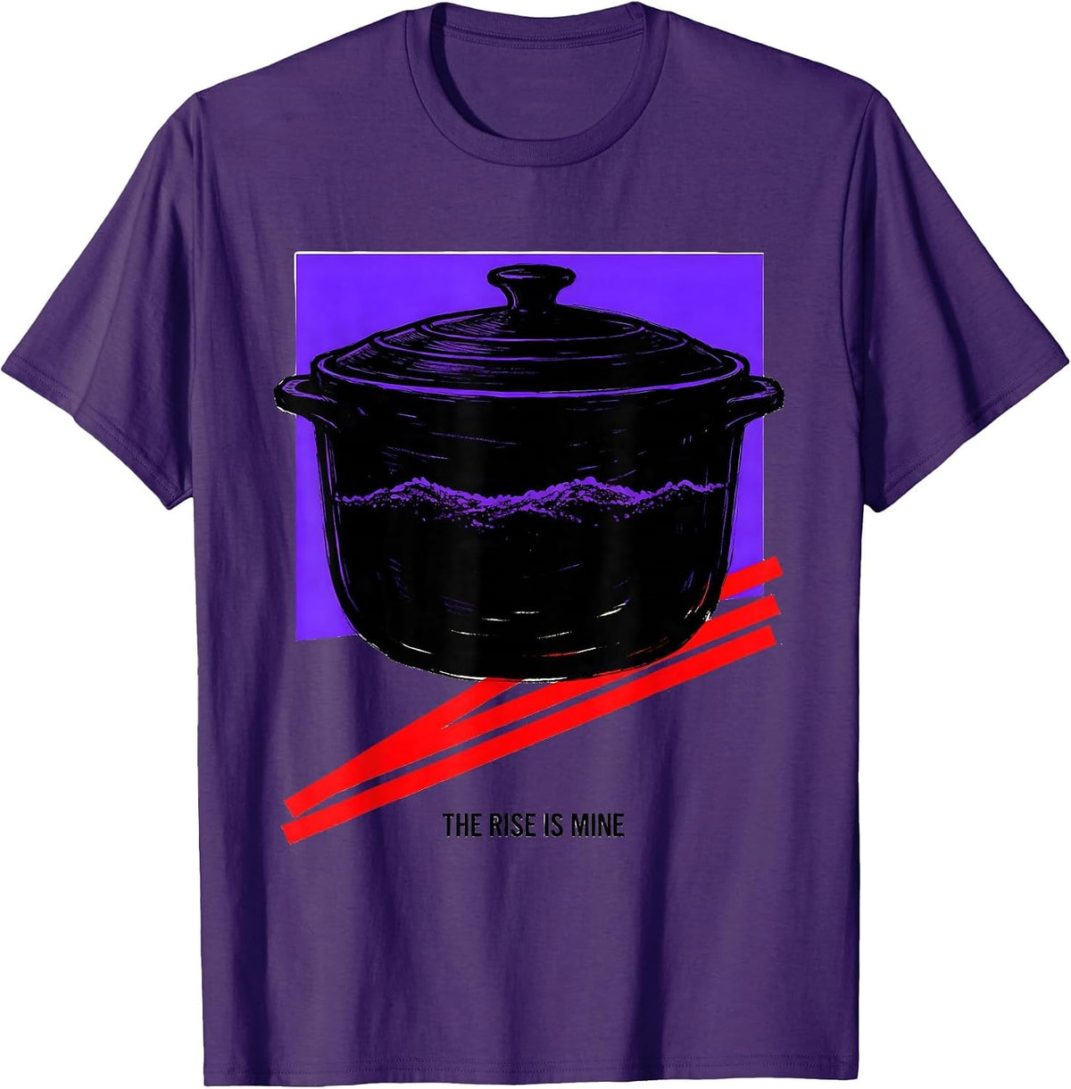 The Rise Is Mine Funny Sourdough Baker Bread Lover Gift T-Shirt - Purple