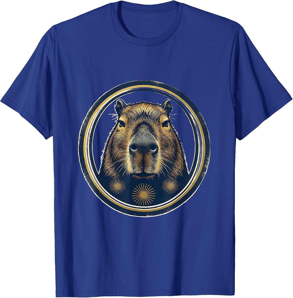Men's Capybara Kawaii Character Meme Cute Anime Fan T-Shirt - Royal Blue