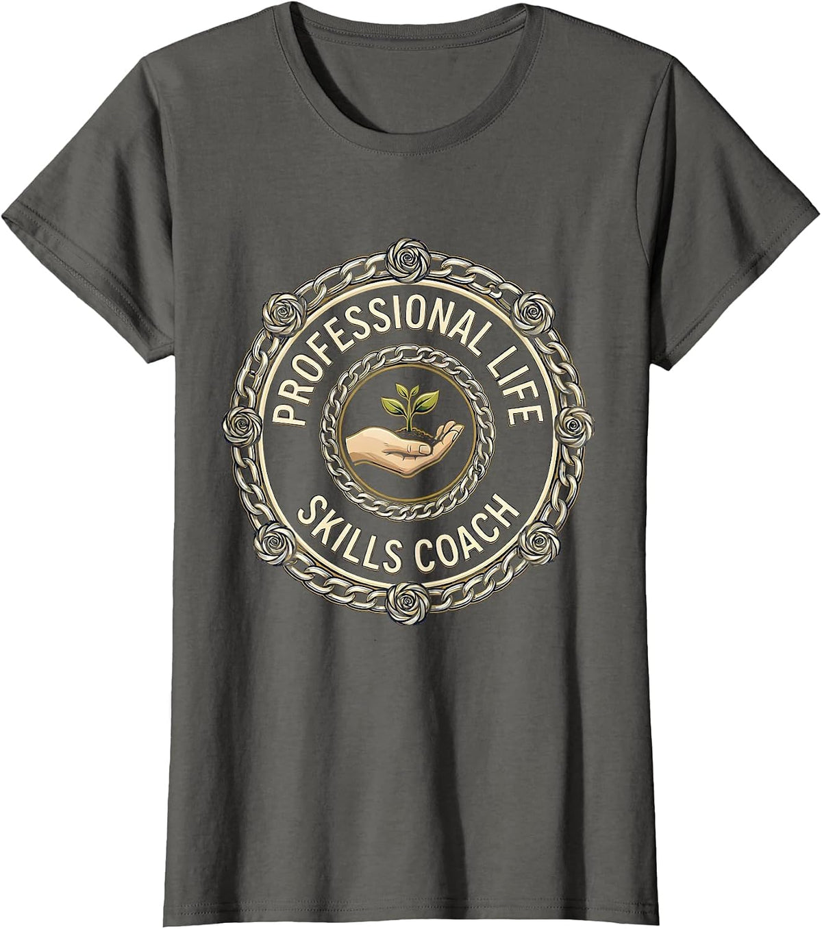 Women's Professional Life Skills Coach Occupational Therapy T-Shirt - Asphalt Grey