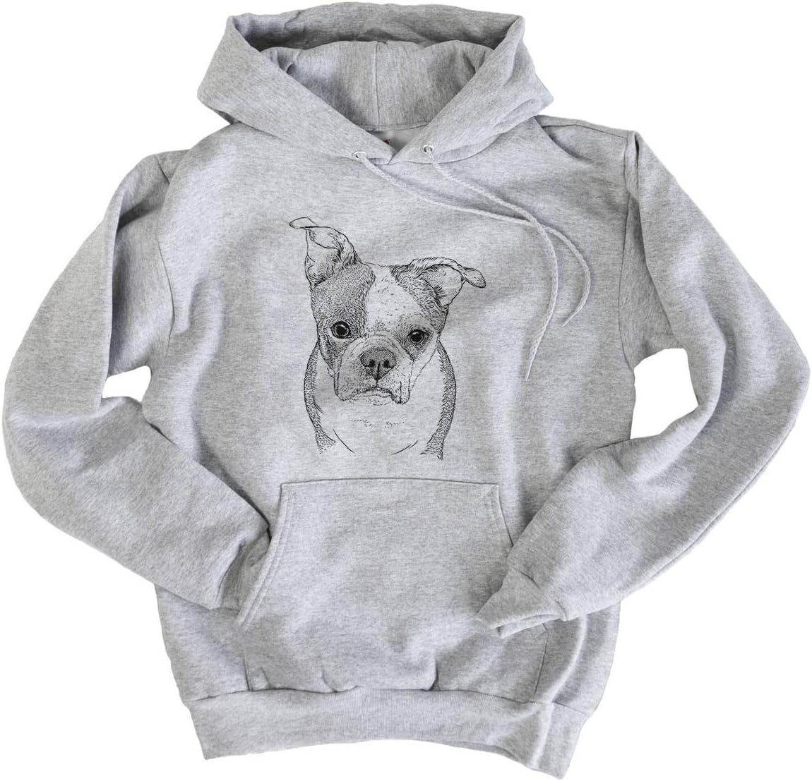 Bare Bandit the Boston Terrier Dog Triblend T-Shirt - Unisex Pullover Hoodie Sweatshirt