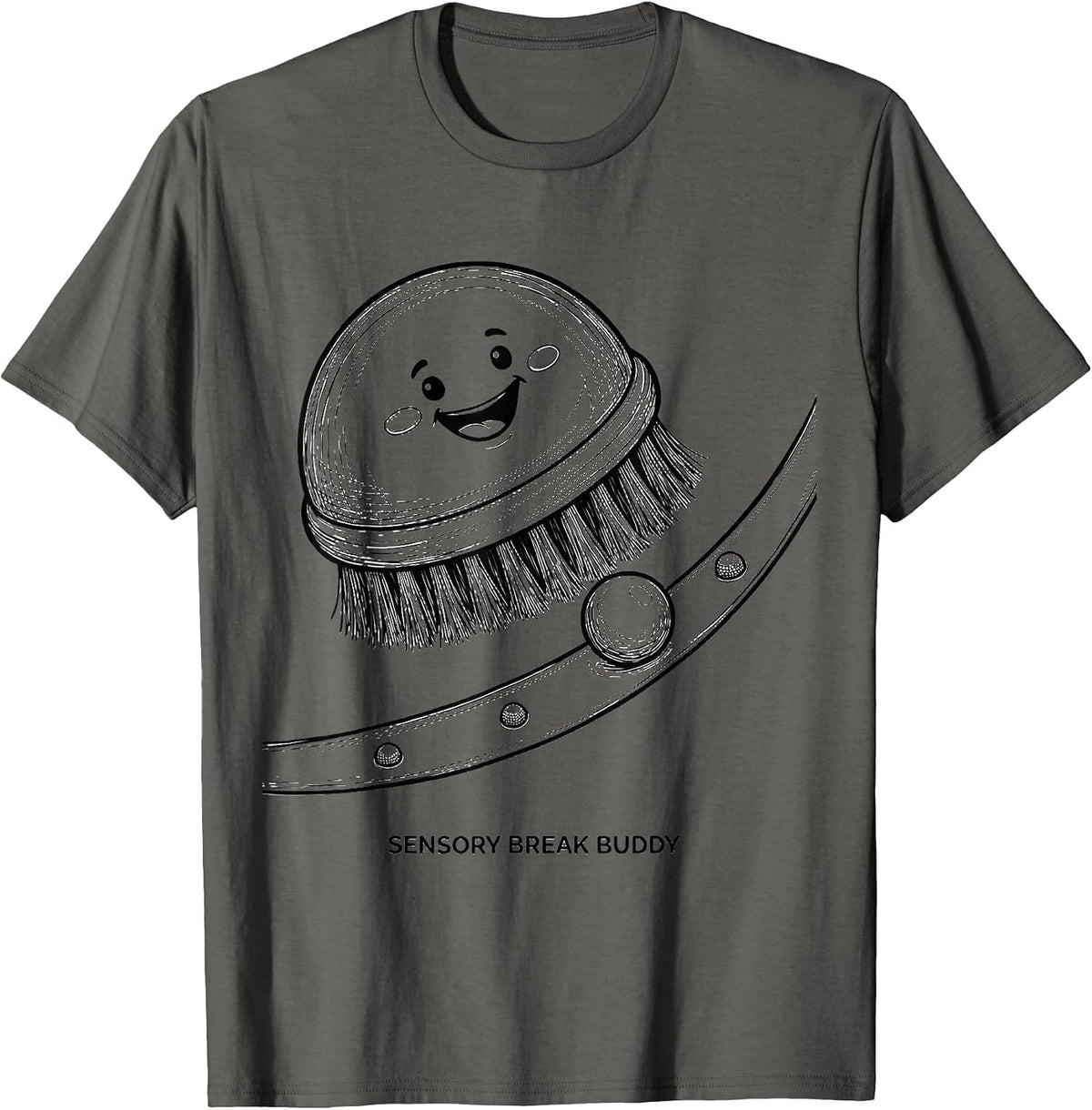 Men's Sensory Break Buddy Playful Occupational Therapy OT Student T-Shirt - Asphalt Grey