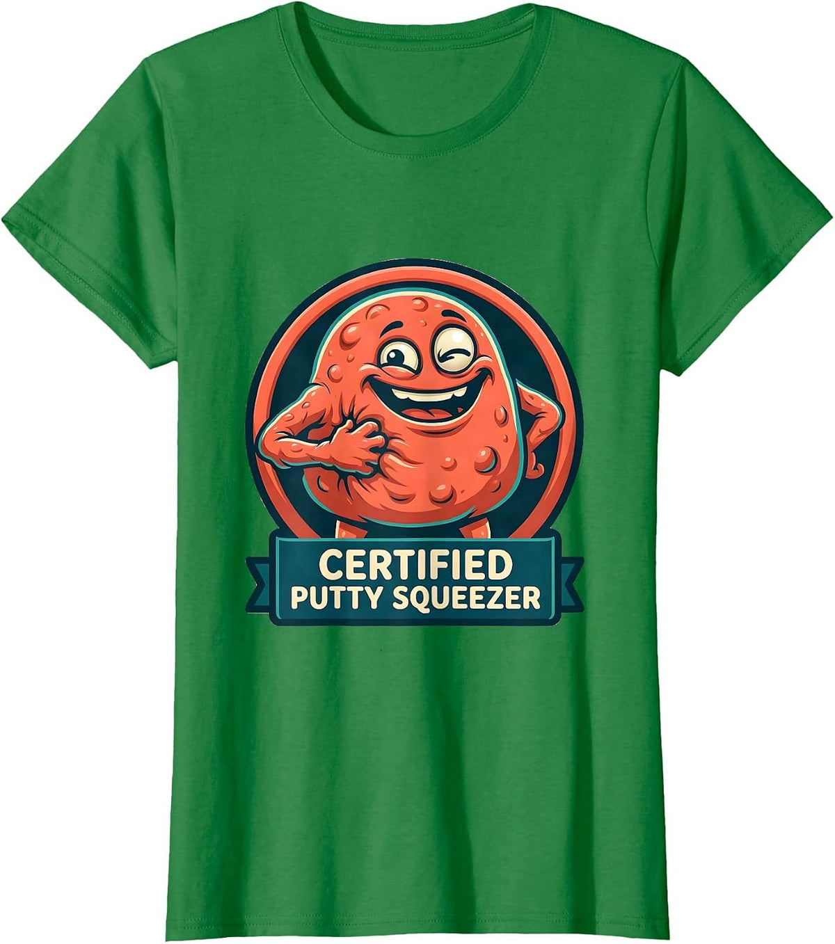 Women's Certified Putty Squeezer Occupational Therapy OT Month T-Shirt - Kelly Green