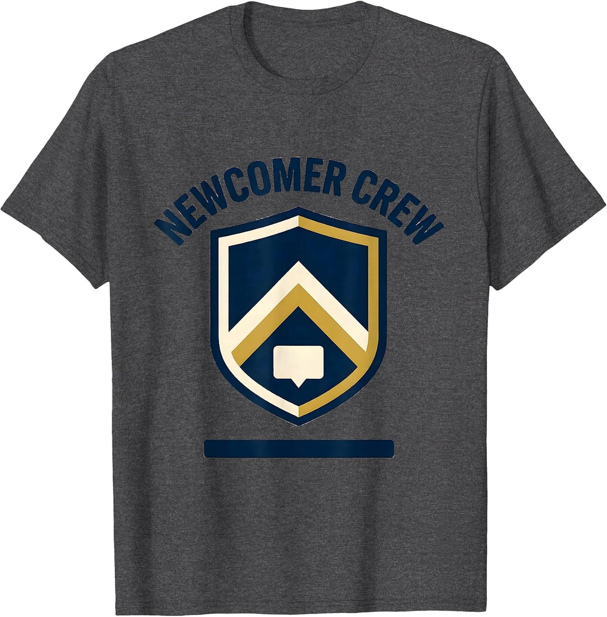 Men's Newcomer Crew ESL Teacher Multilingual Squad English T-Shirt - Dark Heather Grey
