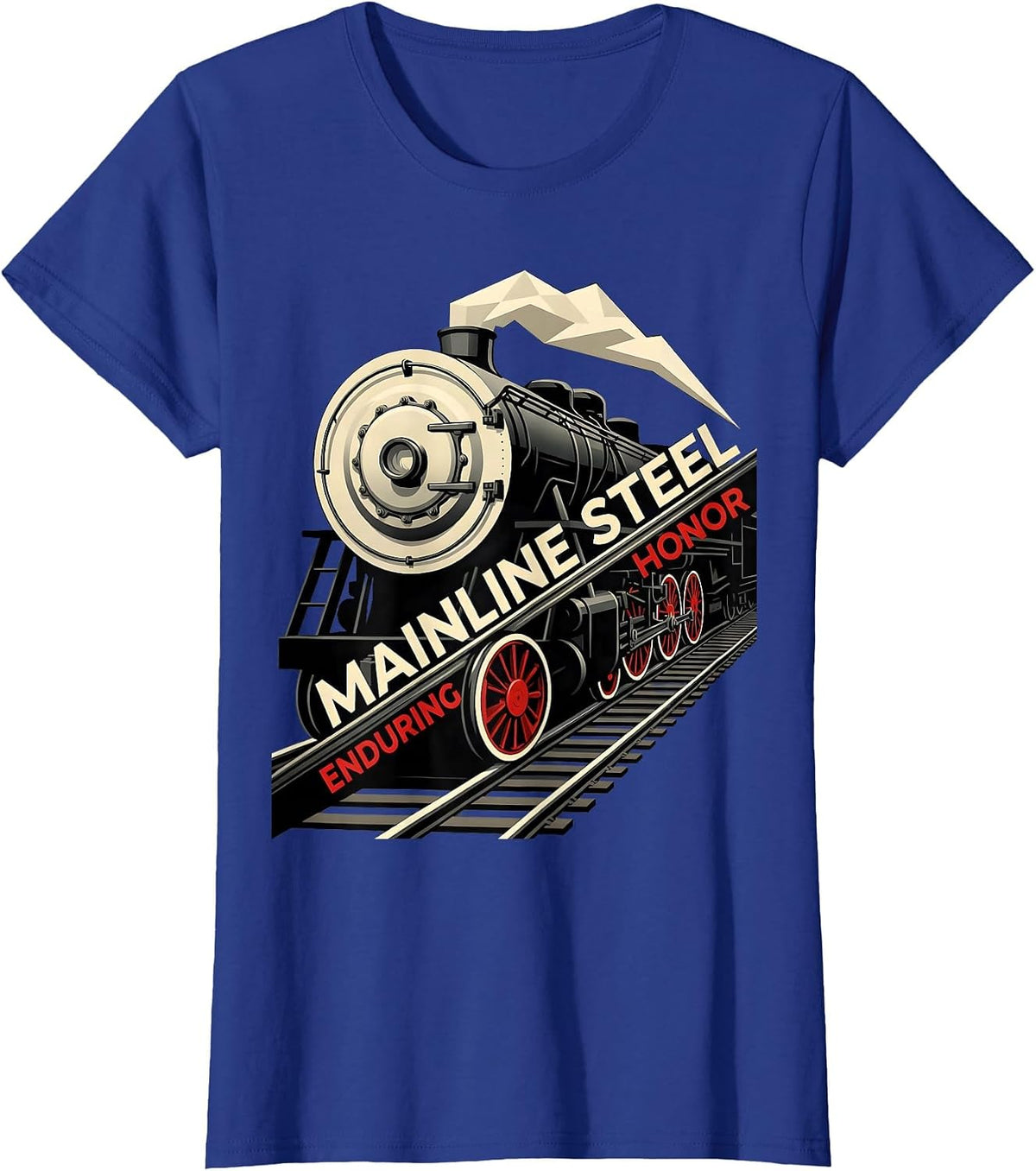 Women's Mainline Steel Enduring Honor Constructivist Steam T-Shirt - Royal Blue