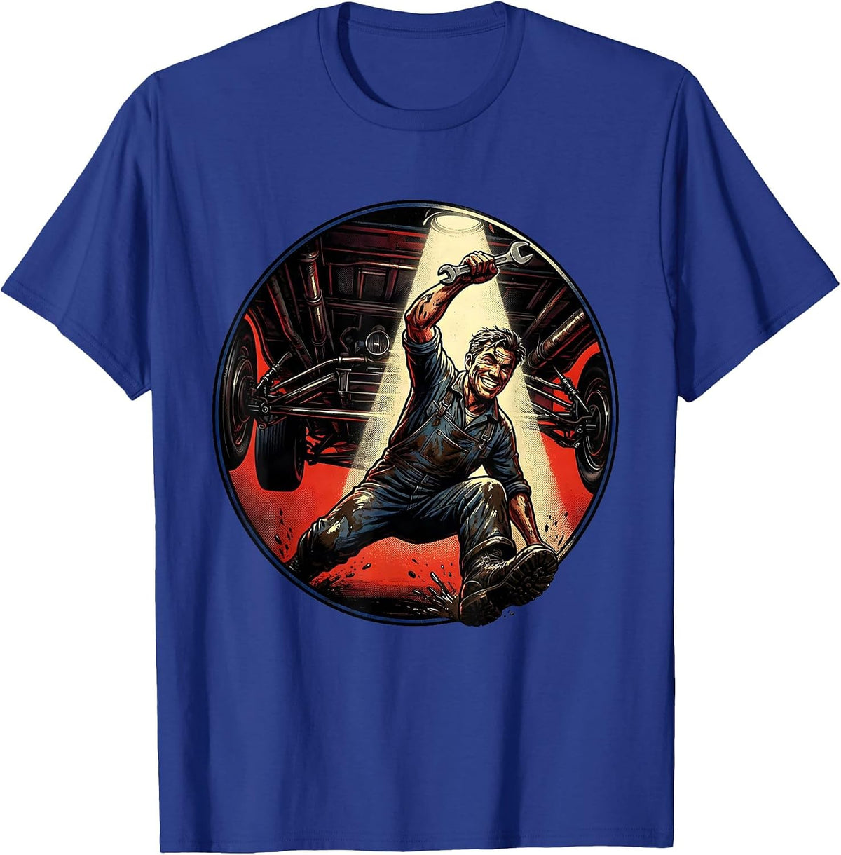 I Cant But I Know A Guy Mechanic Design T-Shirt - Royal Blue