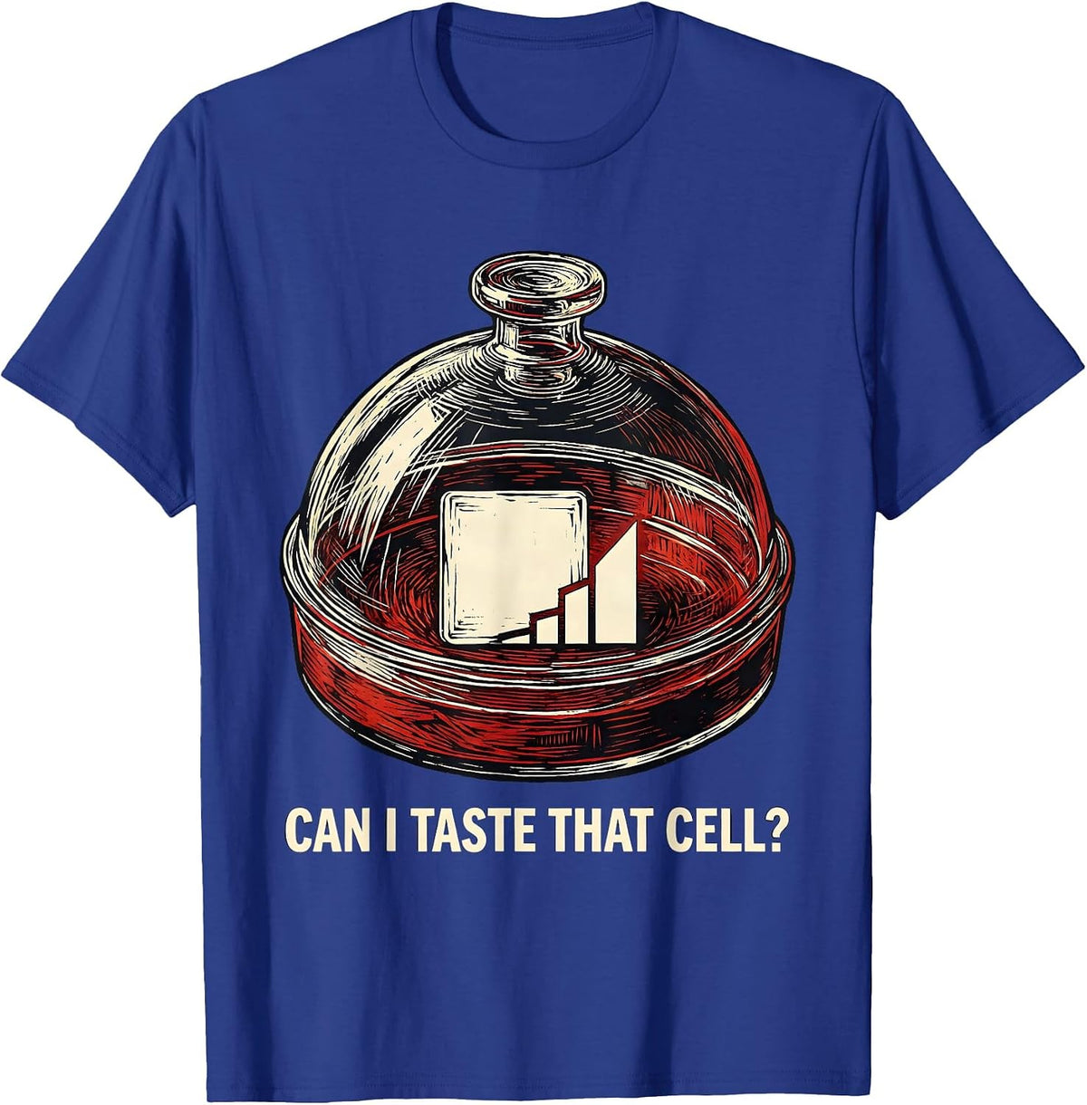 Men's Can I Taste That Cell Funny Periodic Table Science Teacher T-Shirt - Royal Blue
