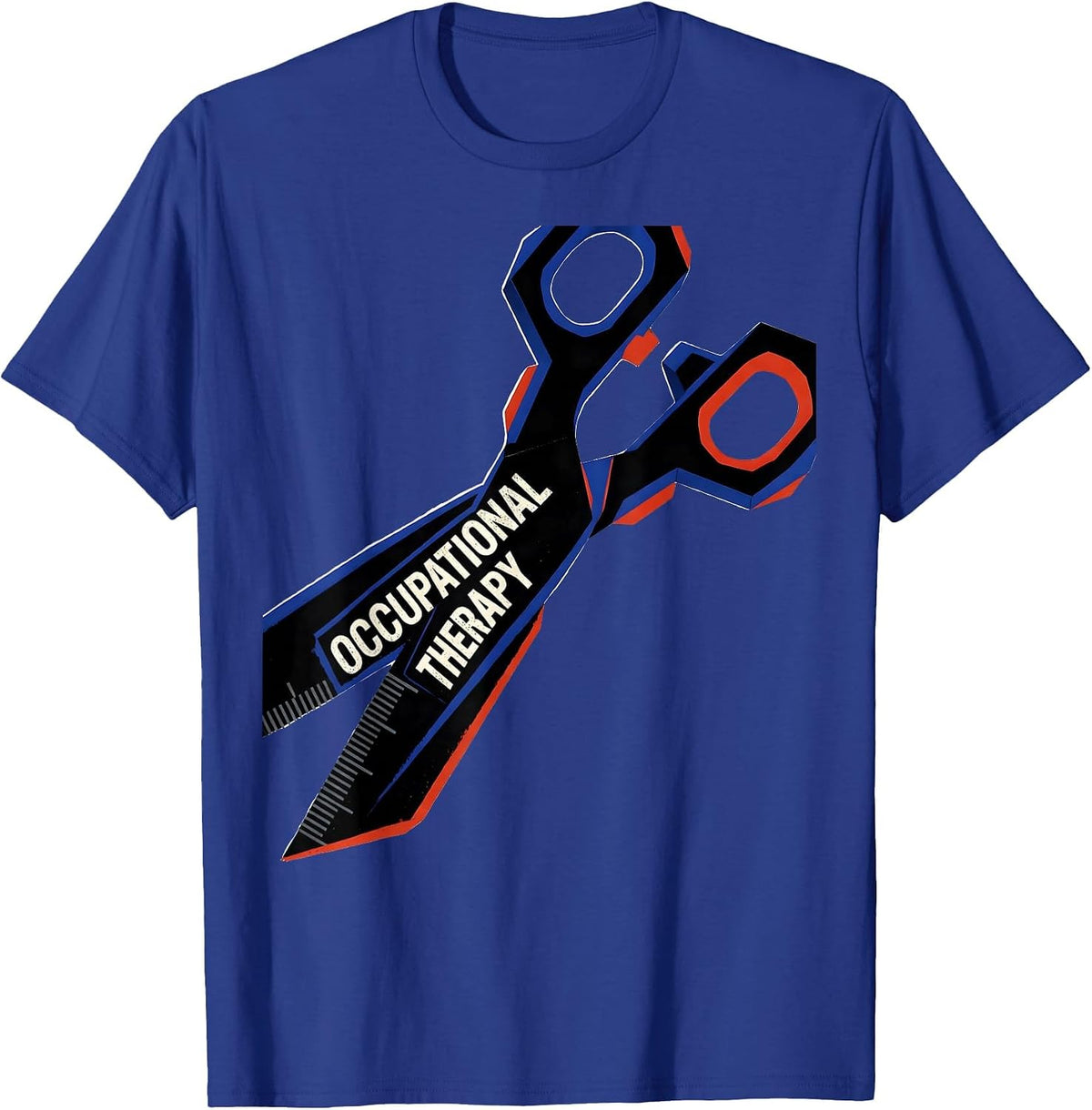 Occupational Therapy Geometric Retro OT Month Practitioner T-Shirt - Royal Blue
