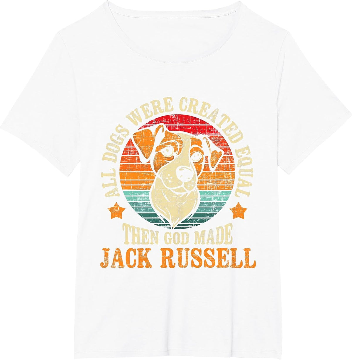 All Dogs were Created Equal - Jack Russell Terrier Dog Lover T-Shirt - White