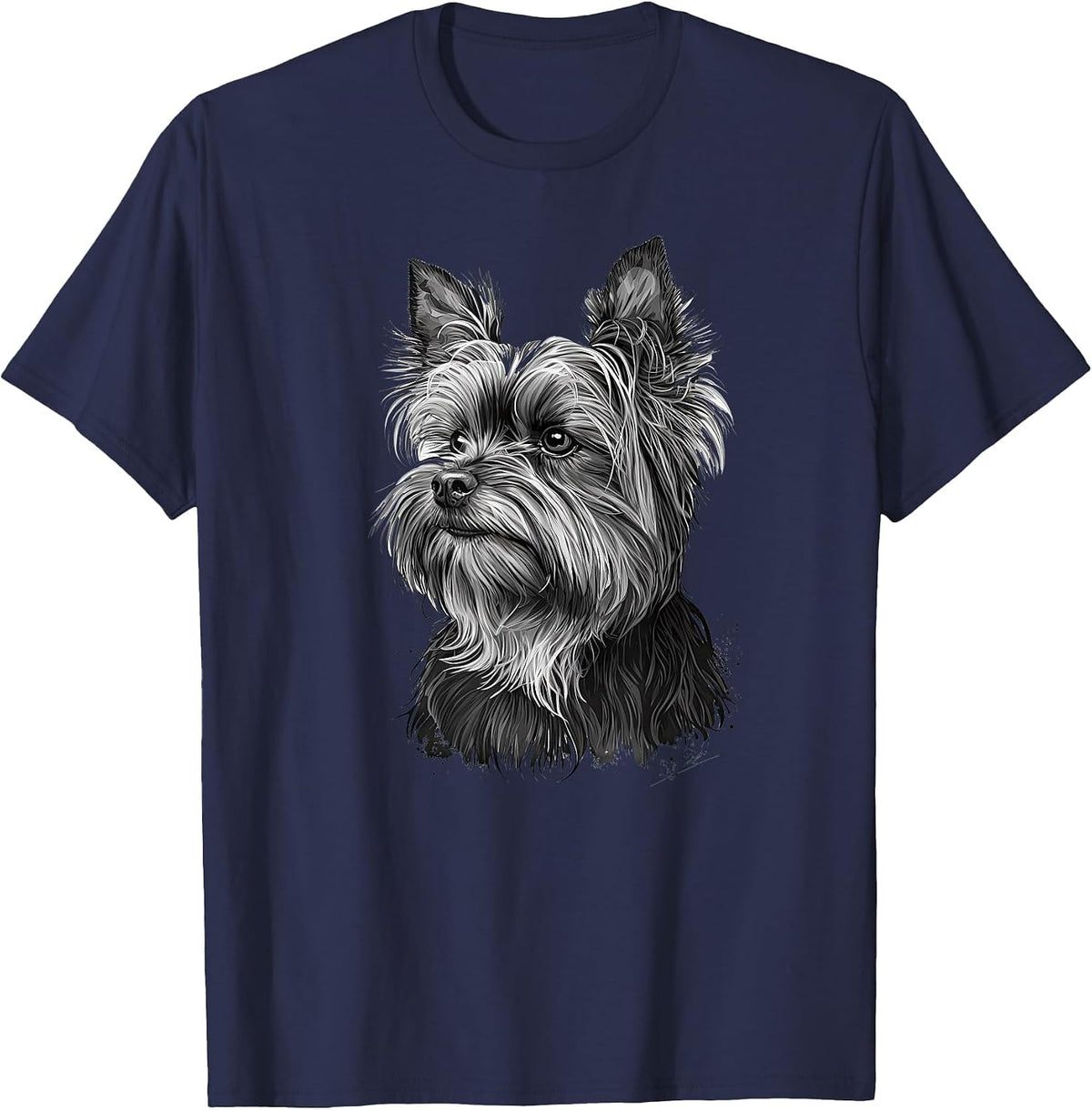 Funny Yorkshire Terrier Cute T-Shirt - Navy Blue