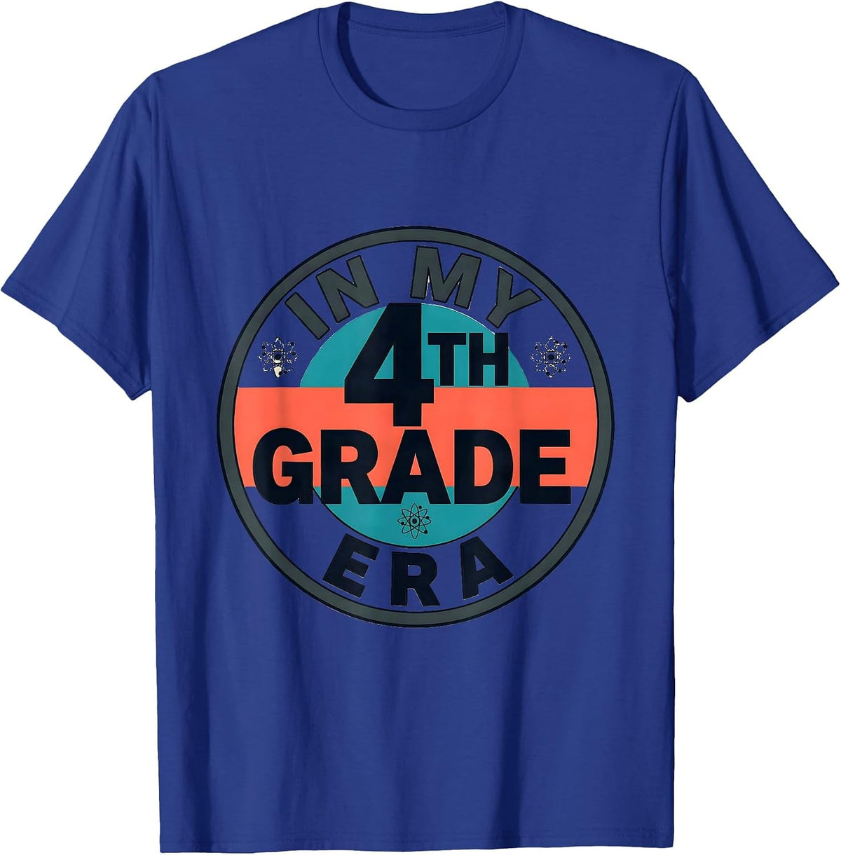 Men's In My 4th Grade Era Midcentury Modern Back to School T-Shirt - Royal Blue