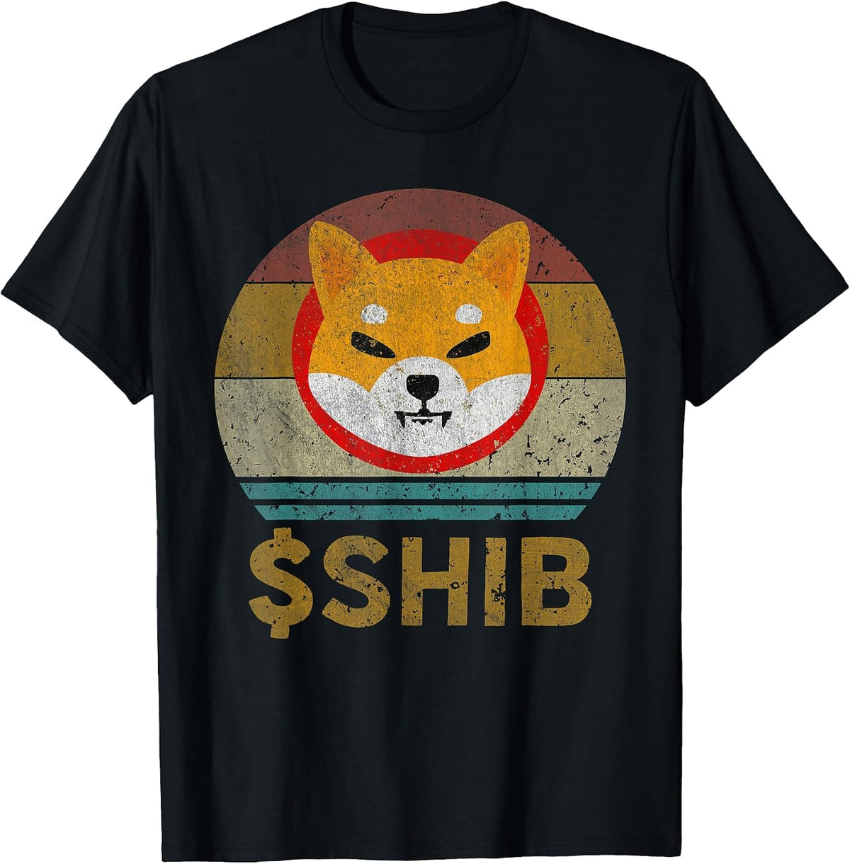 Vintage Shibacoin Miner Shiba Inu T-Shirt - Black