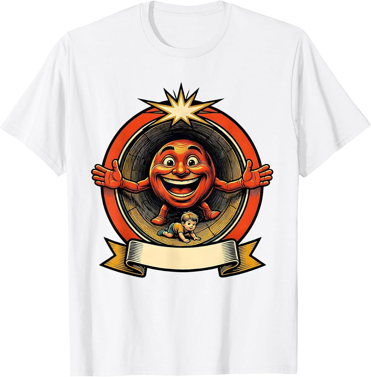 Men's Occupational Therapy Child Tunnel Obstacle Course T-Shirt - White