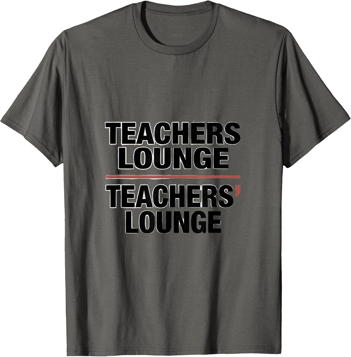 Teachers Lounge Teachers Lounge Funny Grammar Teacher T-Shirt - Asphalt Grey