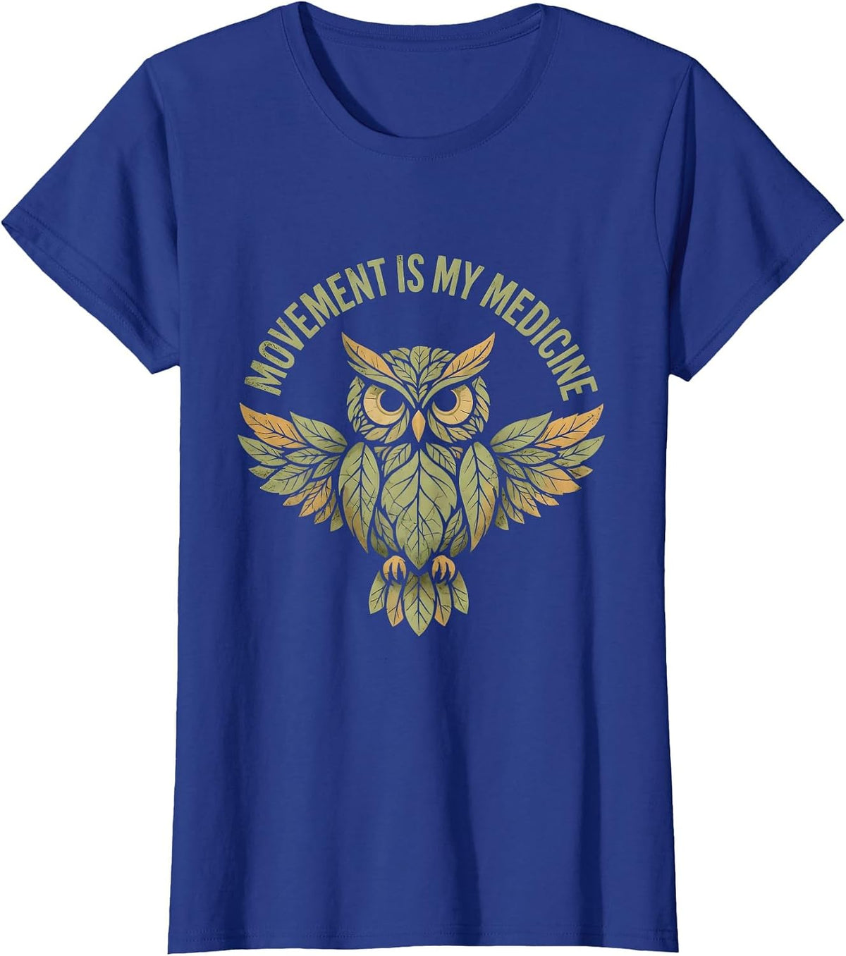 Women's Movement Is My Medicine Occupational Therapy Design T-Shirt - Royal Blue