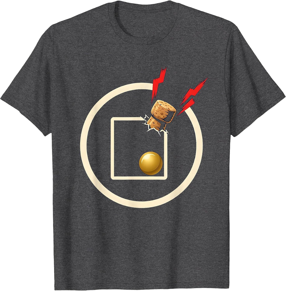 Periodic Table Element Seal Science Nerd Humor T-Shirt - Dark Heather Grey