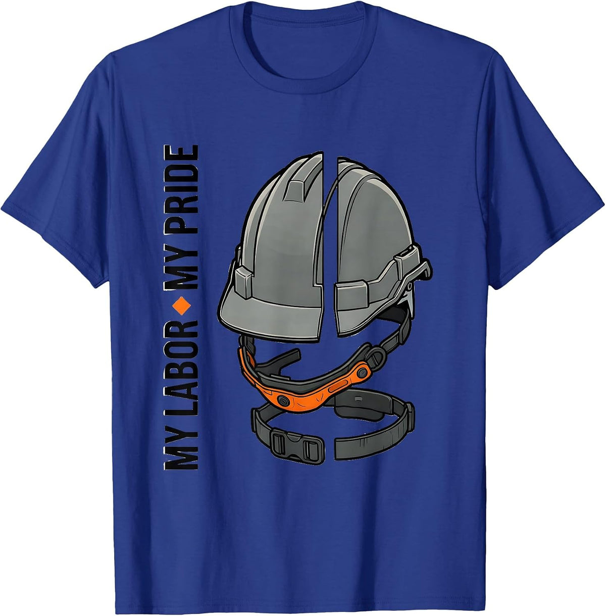 Men's My Labor, My Pride Patriotic Labor Day Union Worker T-Shirt - Royal Blue
