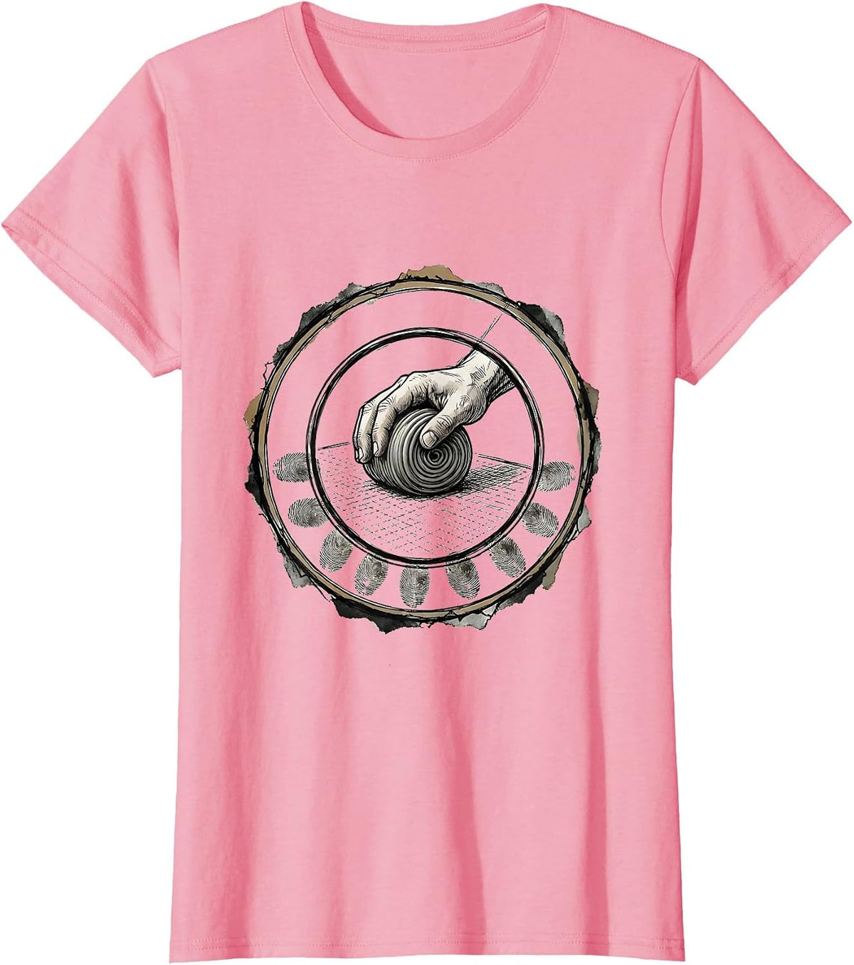 Women's Therapy Putty Coil Occupational Therapy OT Humor T-Shirt - Pink