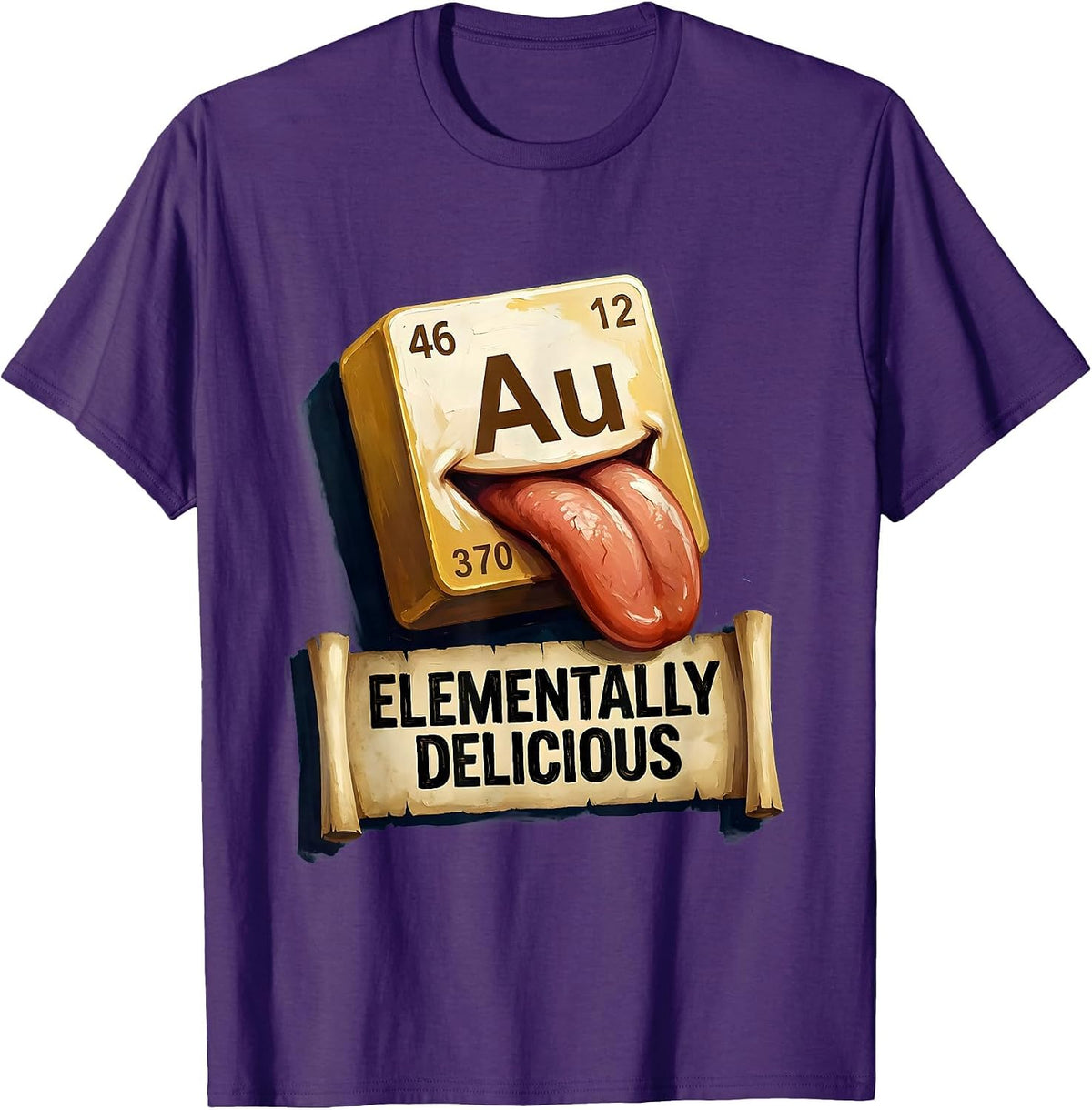 Can I Lick It Periodic Table Elementally Delicious T-Shirt - Purple