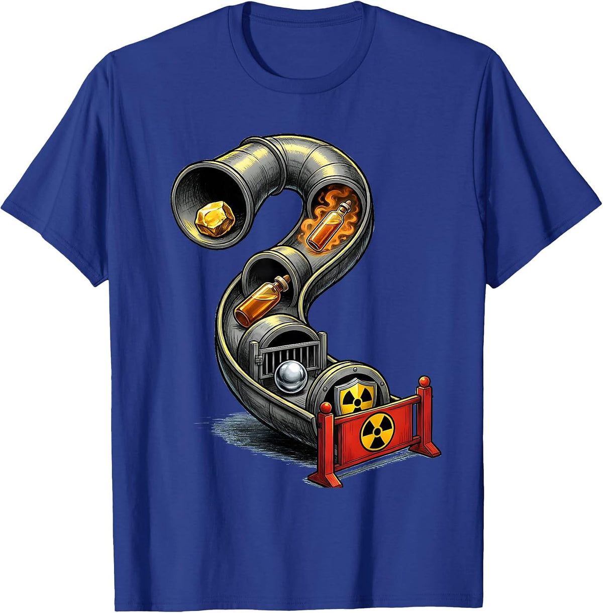 Men's Lab Escape Science Humor Teacher Student Gift T-Shirt - Royal Blue