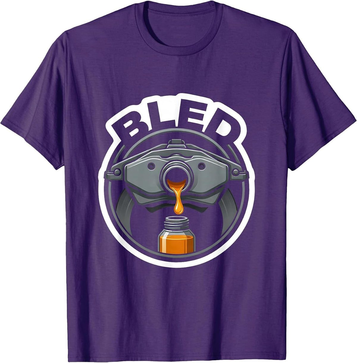 Bled Funny Car Enthusiast Mechanic Car Guy Gift T-Shirt - Purple