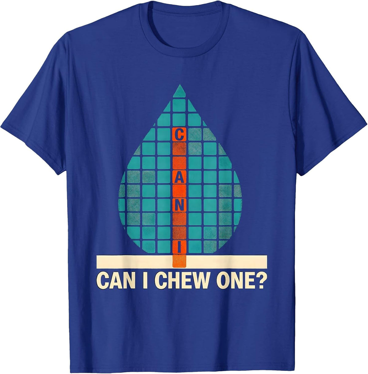 Can I Chew One Funny Periodic Table Science Teacher Humor T-Shirt - Royal Blue