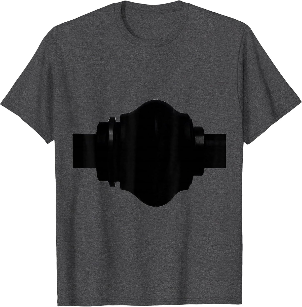 Camshaft Lobe Minimalist Mechanic Car Engine Humor T-Shirt - Dark Heather Grey