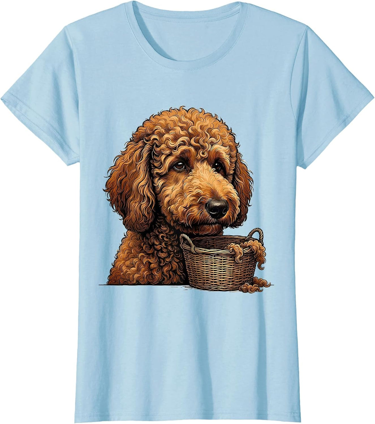 Labradoodle Doodle Dog Breed Owner Humor Funny T-Shirt - Baby Blue