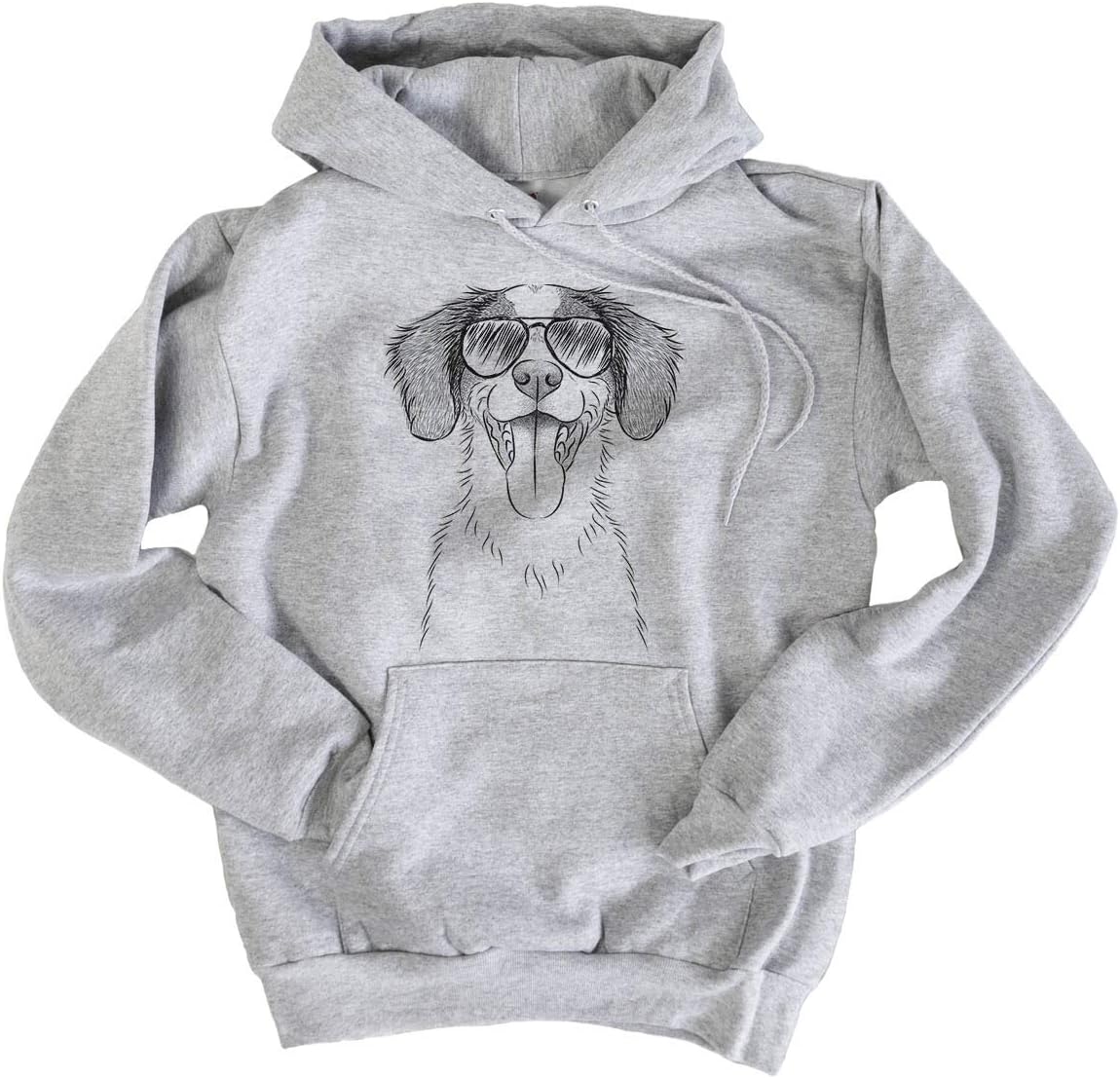 Aviator Birdie the Brittany Dog Triblend T-Shirt - Pullover Hoodie Sweatshirt