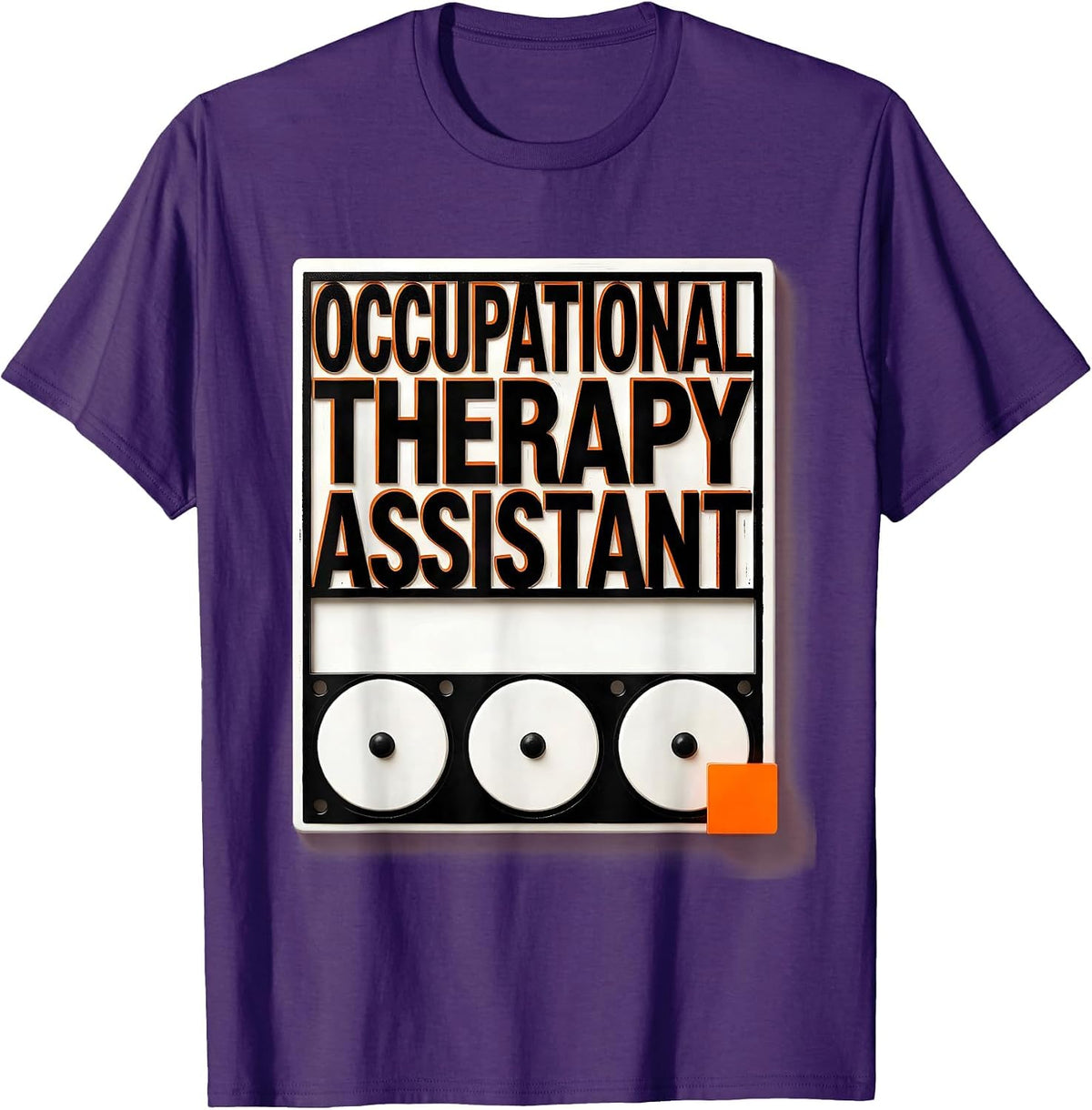 Men's Occupational Therapy Assistant Funny OT Assistant Work Wear T-Shirt - Purple