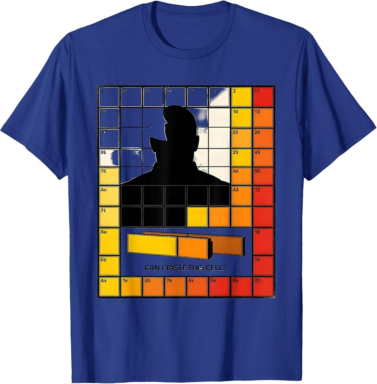 Men's Can I Taste This Cell Funny Periodic Table Science Teacher T-Shirt - Royal Blue