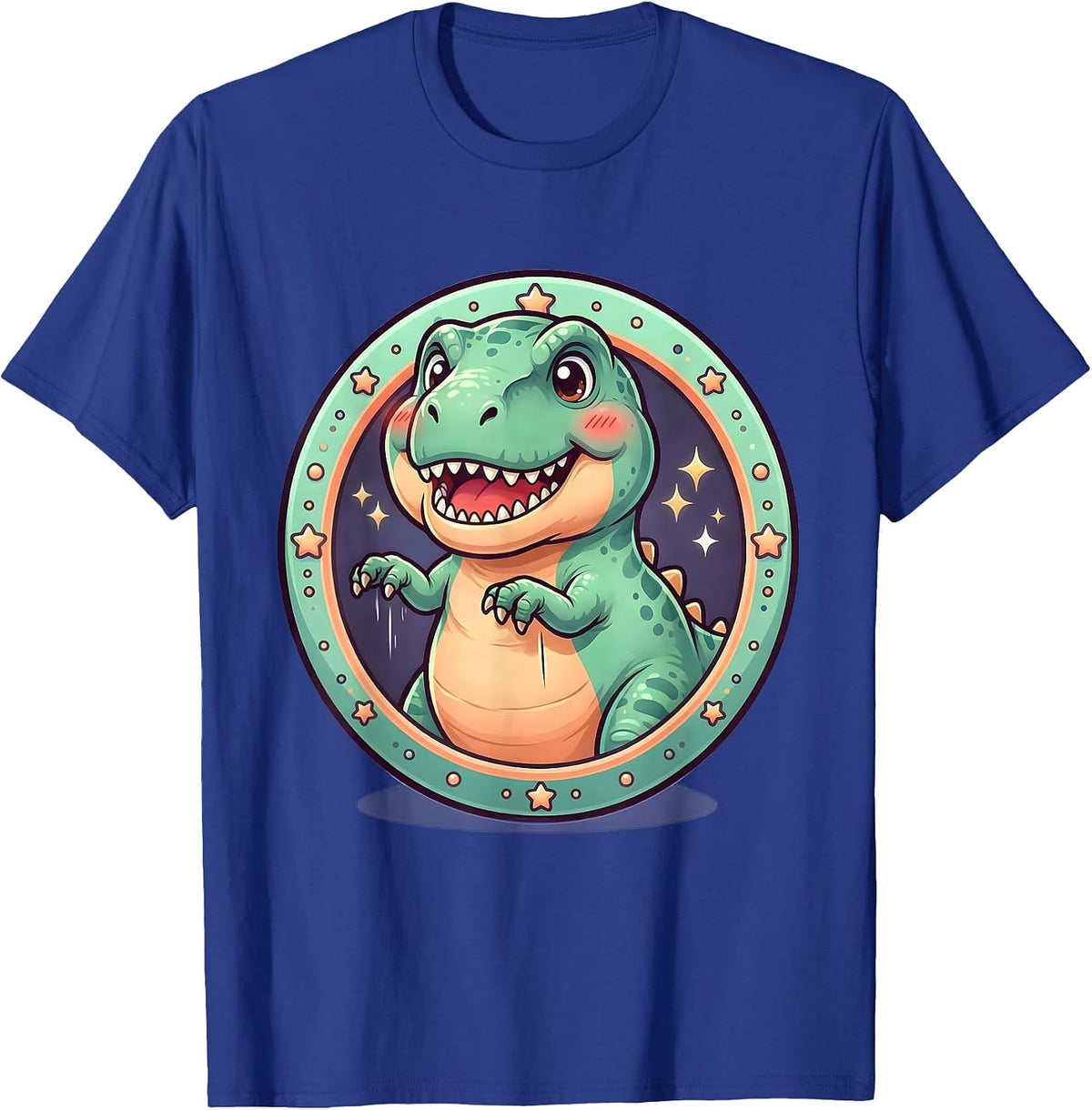 Funny T-Rex Arms Too Short To Clap Dinosaur T-Shirt - Royal Blue
