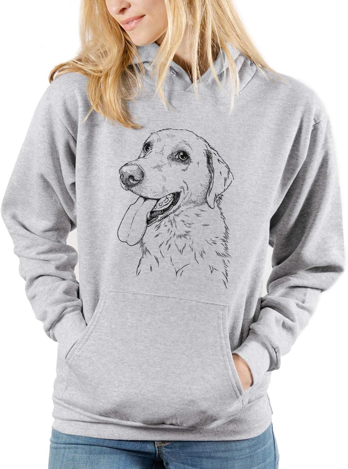 Bare Purl the British Lab Dog Triblend T-Shirt - Unisex Pullover Hoodie Sweatshirt