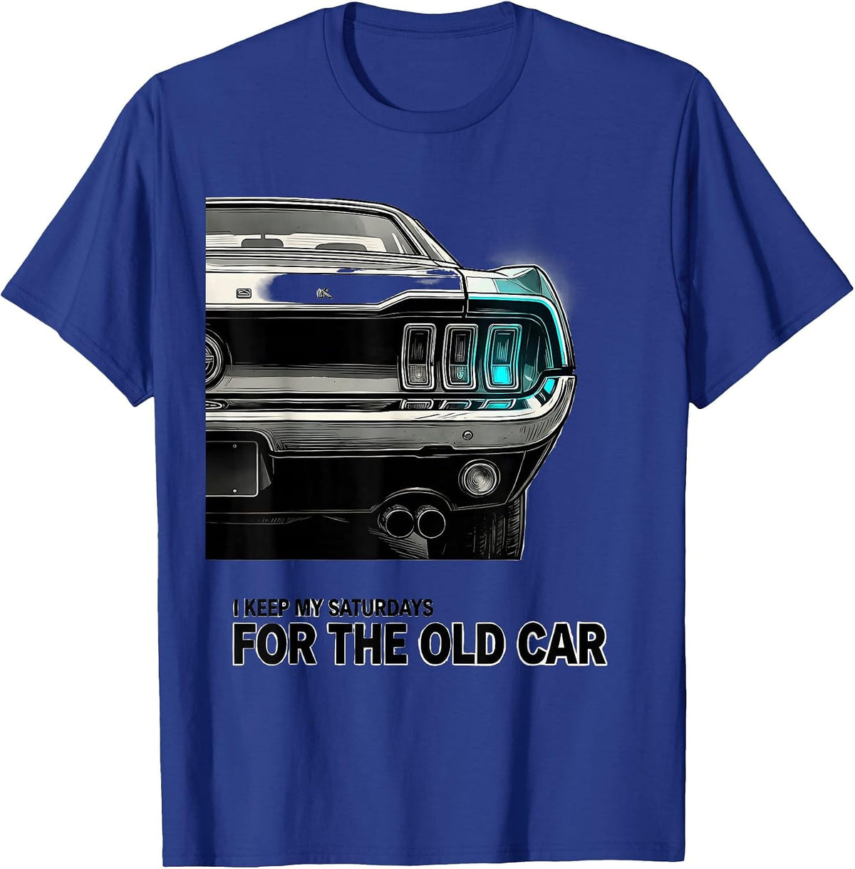 I Keep My Saturdays For The Old Car Funny Classic Car Guy T-Shirt - Royal Blue