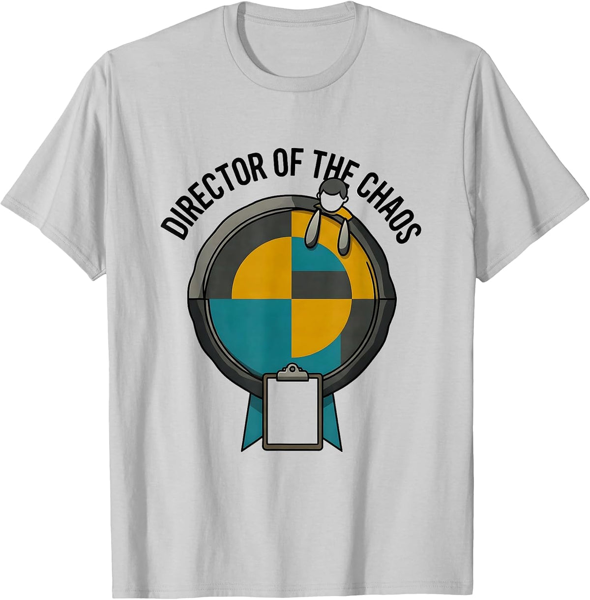 Men's Director Of The Chaos Midcentury Modern Daycare Provider T-Shirt - Silver Grey