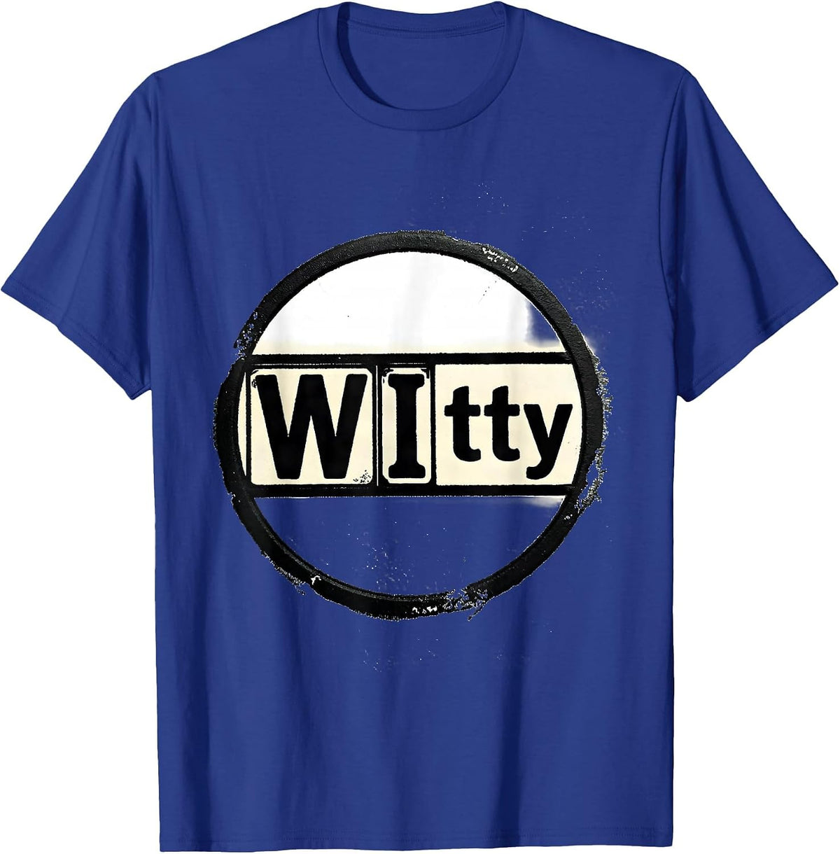 WItty Funny Science Nerd Periodic Table Element Pun Gift T-Shirt - Royal Blue