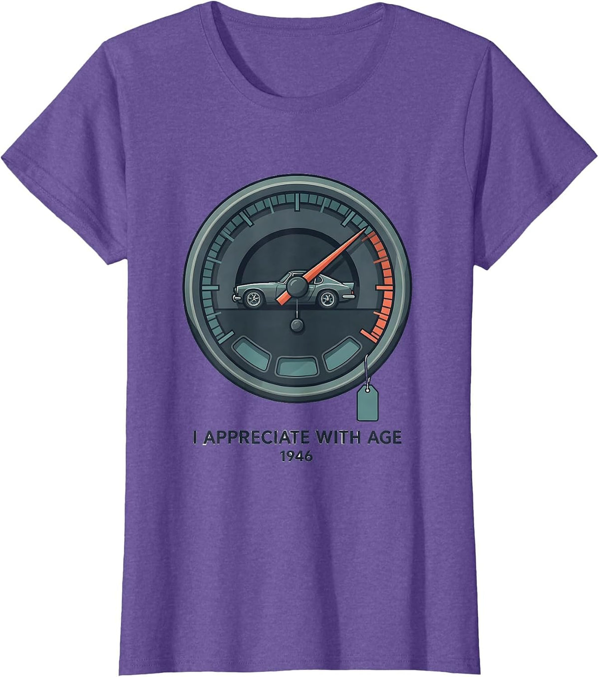 I Appreciate With Age — 1946 Vintage Classic Muscle Car T-Shirt - Purple Heather
