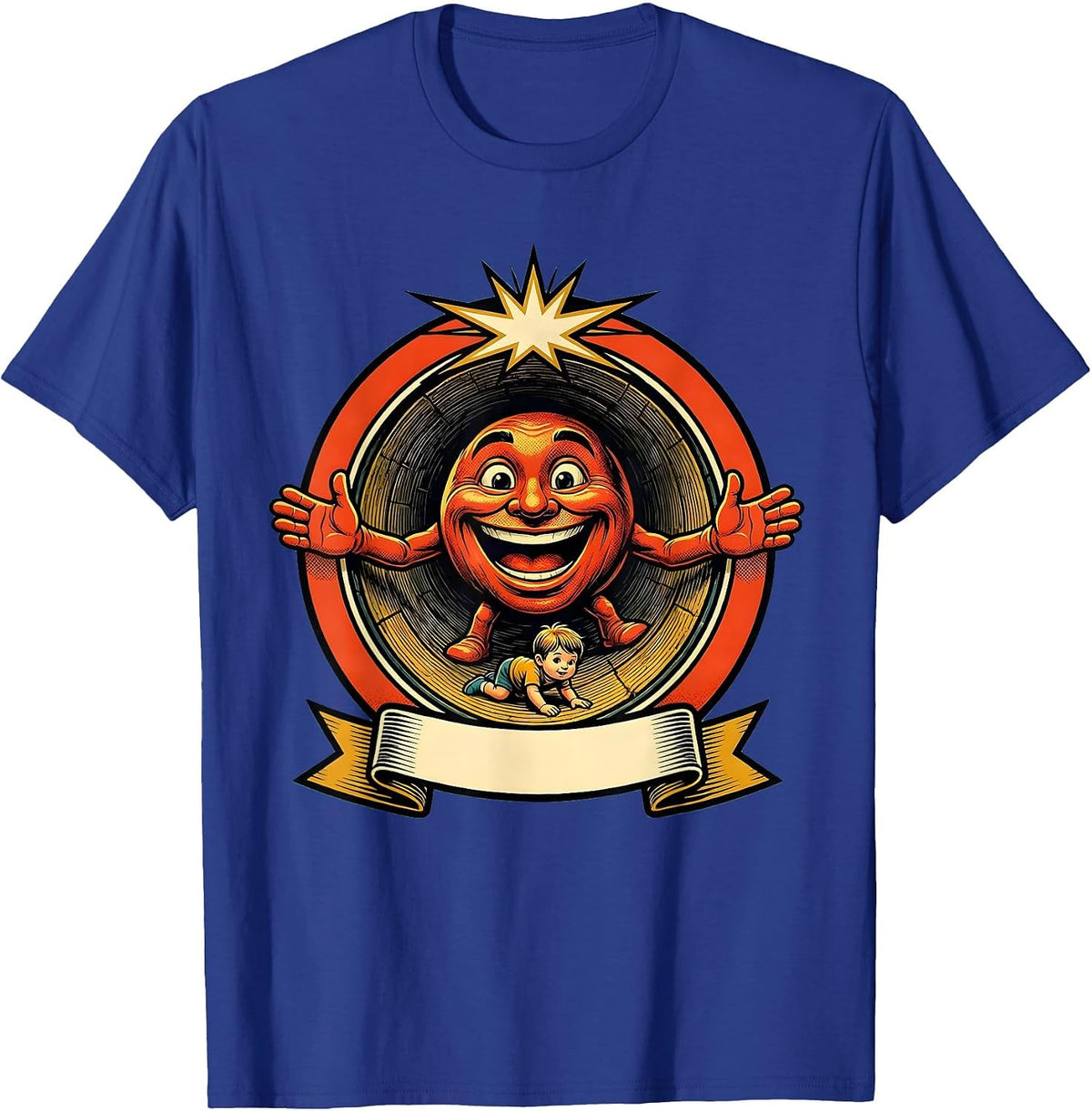 Men's Occupational Therapy Child Tunnel Obstacle Course T-Shirt - Royal Blue